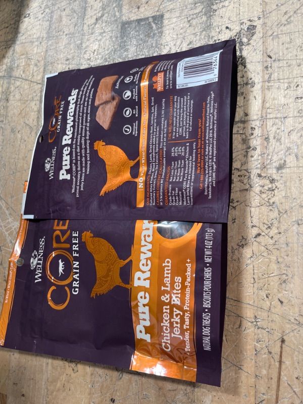 Photo 2 of (BB 07/22) 2 PACK Wellness CORE Power Packed Jerky Dog Treats
