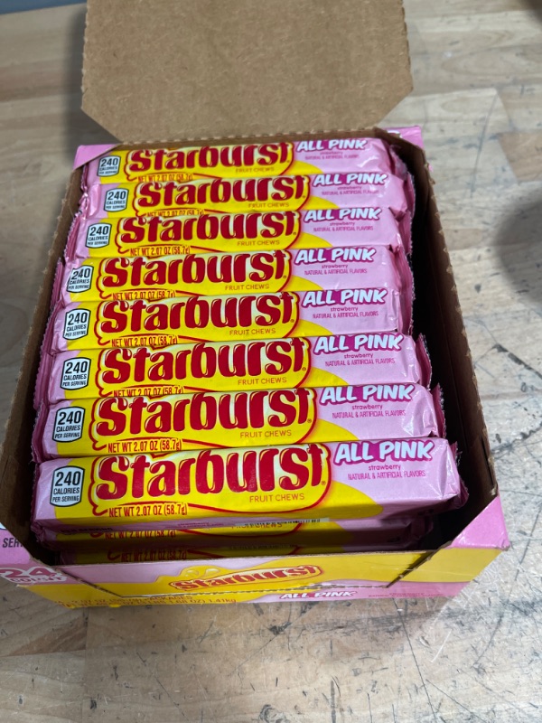 Photo 2 of (BB 08/23) Starburst Limited Edition ALL PINK 2.07oz 24 Count
