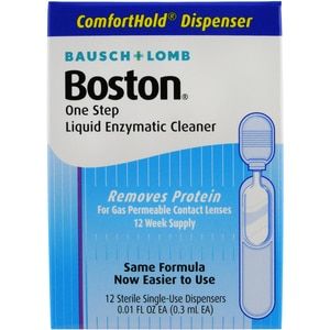 Photo 1 of (EXP 08 31 22) Boston One Step Liquid Enzymatic Cleaner - 0.12 Oz 15 PACK
