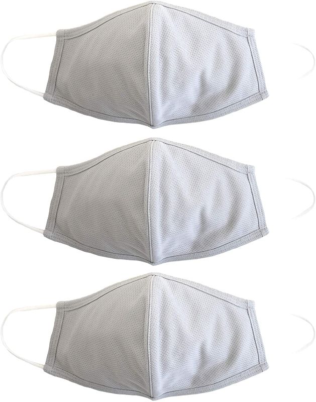 Photo 1 of 3 pack**EnerPlex Comfort XL 3-Ply Reusable Face Mask - Breathable Comfort, Fully Machine Washable, Extra Large Cool Naturals Face Masks XL (3-Pack) 

