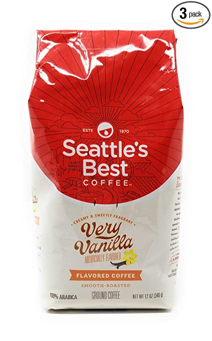 Photo 1 of ** EXP: 23 JUL 2022 ***   *** NON-REFUNDABLE ***   *** SOLD AS IS**  
Seattle's Best Coffee Vanilla Bean Ground Coffee, 12-Ounce Bags (Pack of 3)
