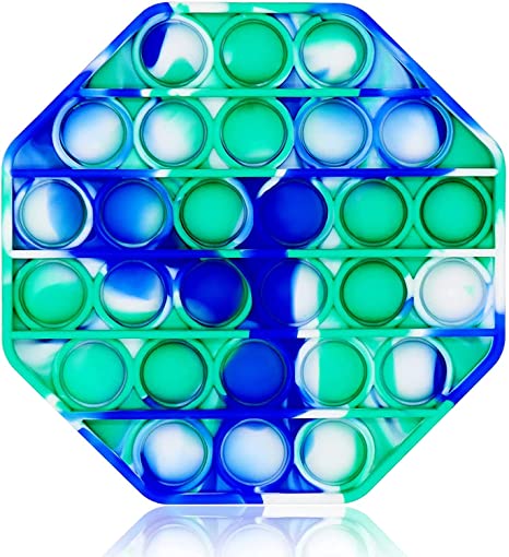 Photo 1 of ** SETS OF 4**
Fidget Toy Cheap Push Pop Fidget Toy, Push Pop Bubble Sensory Fidget Toy Silicone Pop Bubble Sensory Silicone Toy, Stress Reliever (Blue/Green/White Tie Dye-Octagon)
