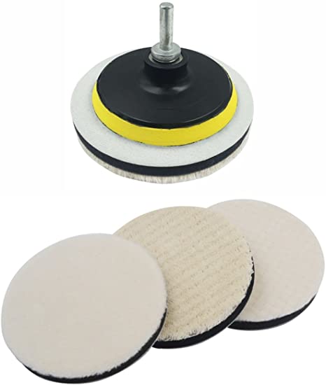 Photo 1 of ** SETS OF 2**
Body Repair Buffing & Polishing Pads Kits Buff Sanding Disc Backing Cutting Wool Drill Polish Pad in Wheels Cleaner for Lambs Wool Hook and Loop Compound Car Polisher Furniture Glass Waxing
