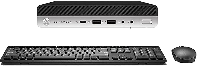 Photo 1 of HP EliteDesk 800 G3 Mini Business Desktop PC Intel Quad-Core i5-6500T up to 3.1G,16G DDR4,256G SSD,VGA,DP Port,Windows 10 Professional 64 Bit-Multi-Language-English/Spanish (Renewed)COME WITHCOMFORTABLE BT Keyboard and E-M87 OPTICAL MOUSE AND CHAGER
