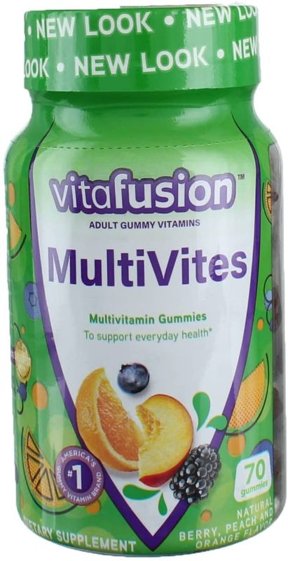 Photo 1 of ***NON-REFUNDABLE**
EXP 6/22
2 Vitafusion MultiVites Gummy Vitamins for Adults Berry, Peach & Orange Flavors - 70 ct, Pack of 2
