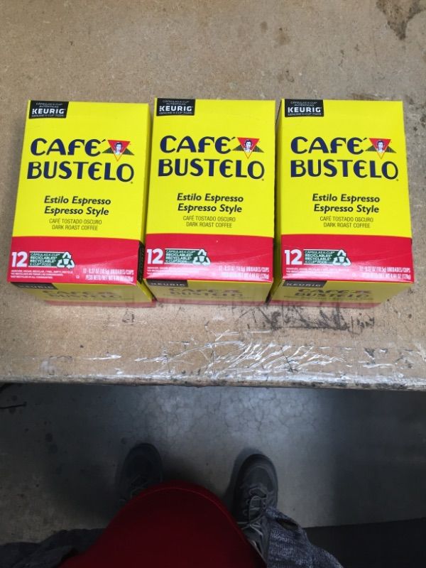 Photo 2 of ***NON-REFUNDABLE***
BEST BY 11/2/22
Cafe Bustelo, K-Cup Single Serve, 12 Count, 4.44oz Box (Pack of 3) (Espresso Style)