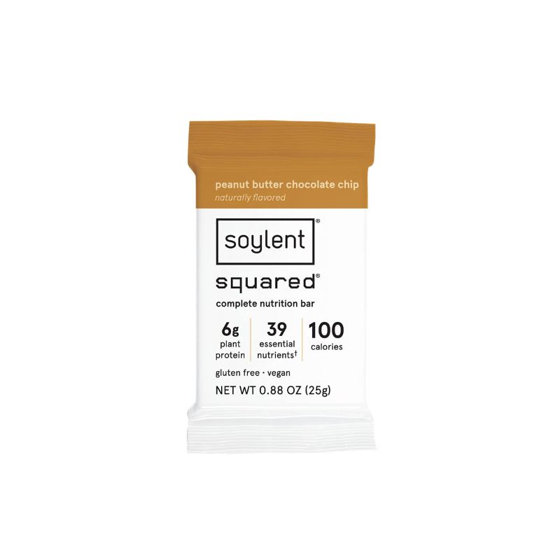 Photo 1 of ***non-refundable***
best by 6/11/22
Soylent Squared Plant-Based 100 Calorie Snack Bars, Gluten Free, Low Sugar, 6g Vegan Protein, Peanut Butter Chocolate Chip, 24 Count
