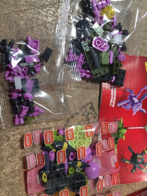 Photo 3 of Bundle of 6
Mega Pokemon Umbreon & Espeon Building Set with 122 Bricks and Special Pieces, Toy Gift Set for Ages 6 and Up