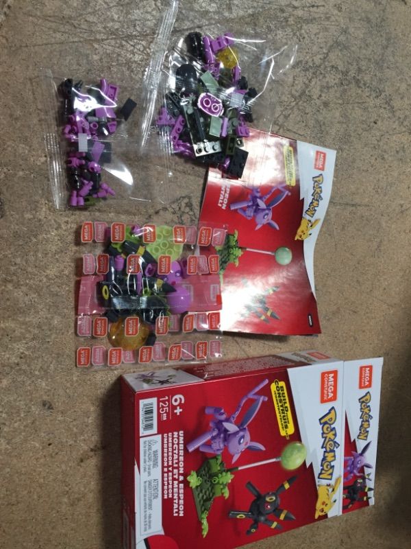 Photo 4 of Bundle of 6
Mega Pokemon Umbreon & Espeon Building Set with 122 Bricks and Special Pieces, Toy Gift Set for Ages 6 and Up