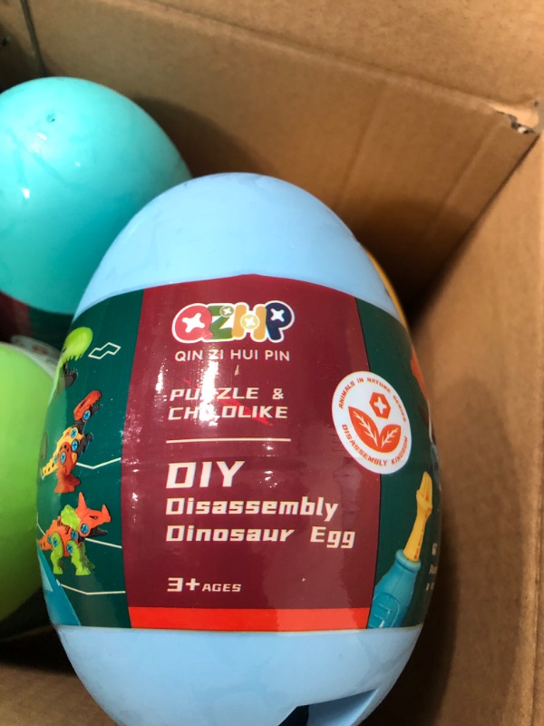 Photo 1 of 4 Pack Dinosaur DIY Eggs Kids Toys 