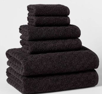 Photo 1 of ***4 SETS** 6pk Textured Bath Towel Set - Threshold™

