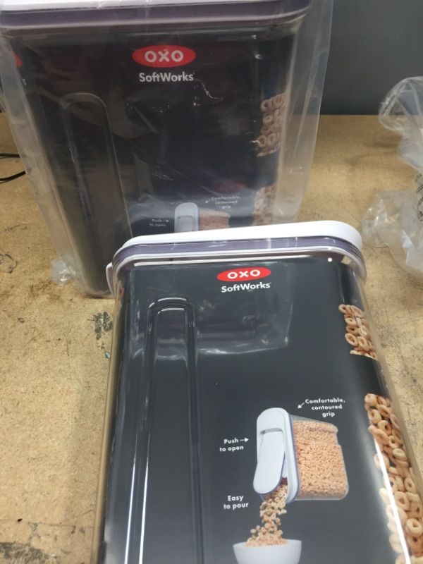 Photo 1 of **SET OF 2** OXO POP 4.5qt Airtight Large Cereal Dispenser
