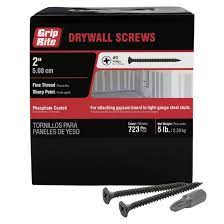 Photo 1 of **MISSING SOME** Preferred Supplier 2DWS5 6 X 2 in. Fine Thread Drywall Screws, 5 Lbs
