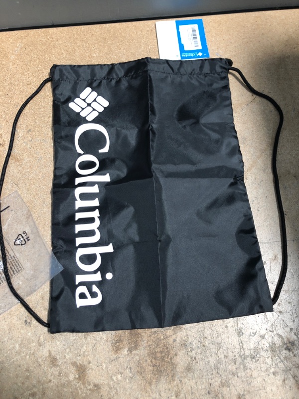 Photo 2 of Columbia Drawstring Bag Unisex Polyester (Black) 12" x 16"