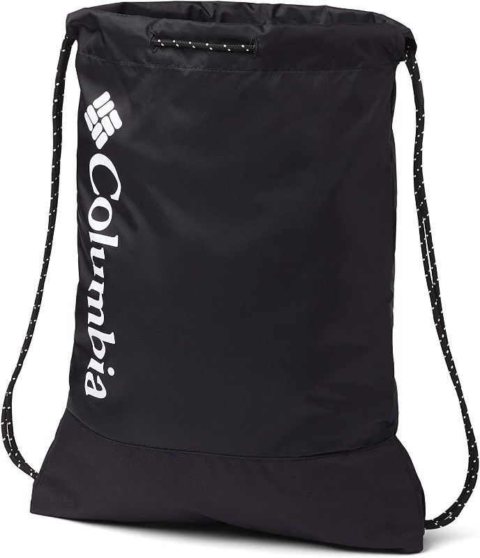 Photo 1 of Columbia Drawstring Bag Unisex Polyester (Black) 12" x 16"