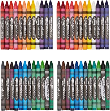 Photo 1 of Amazon Basics Crayons - 24 Assorted Colors, 6-Pack