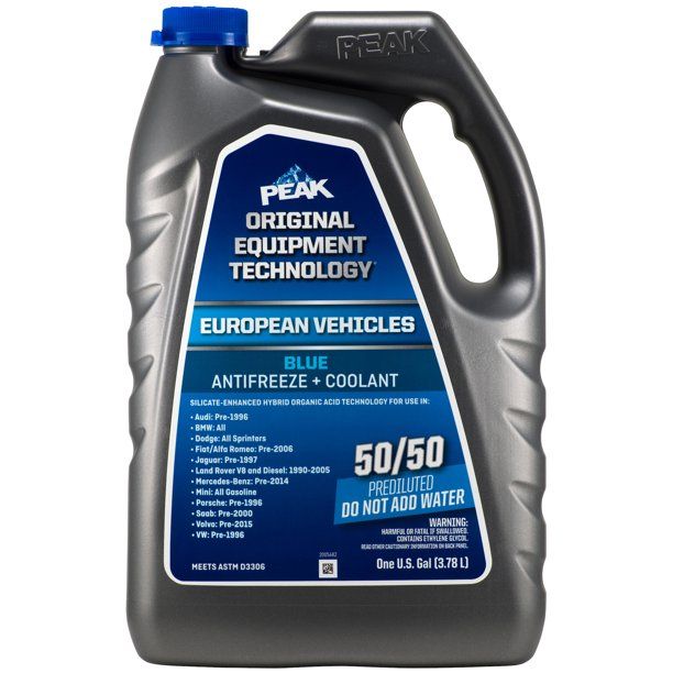 Photo 1 of (12 Pack) PEAKÂ® ORIGINAL EQUIPMENT TECHNOLOGY Antifreeze + Coolant For European Vehicles - Blue
