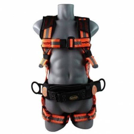 Photo 1 of Guardian Fall Protection 21061 Cyclone Construction Harness Black/Orange SIZE M/L