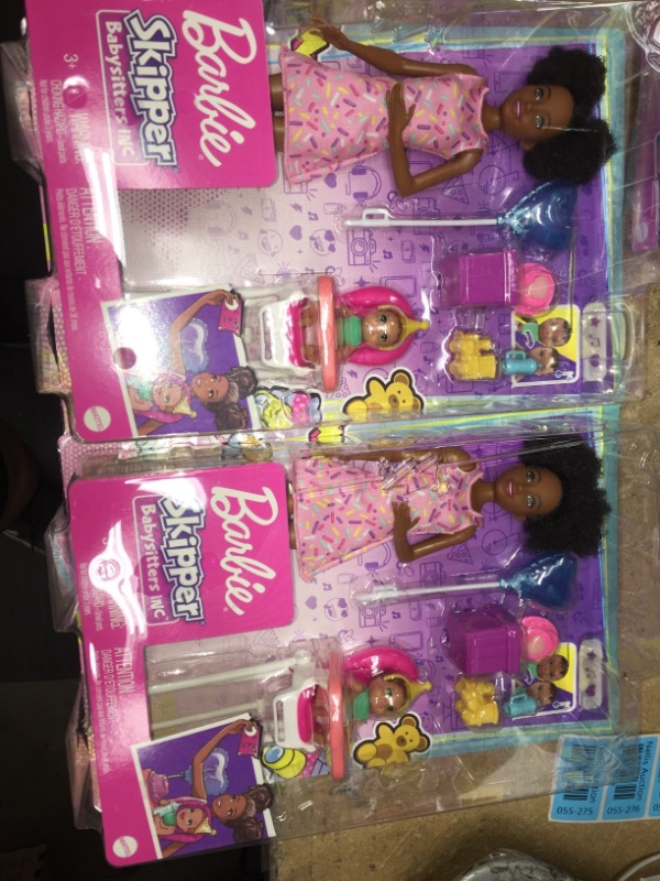 Photo 2 of 2 pack - Barbie Skipper Babysitters Inc Dolls and Playset - Black Hair

 