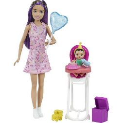 Photo 1 of 2 pack - Barbie Skipper Babysitters Inc Dolls and Playset - Brown/Purple Hair

