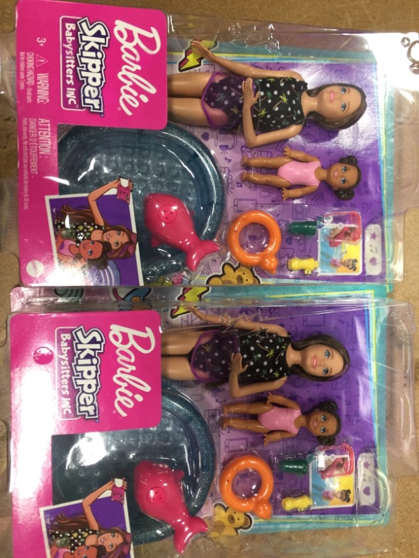 Photo 2 of 2 pack - Barbie Skipper Babysitters Inc Dolls and Playset - Pool

