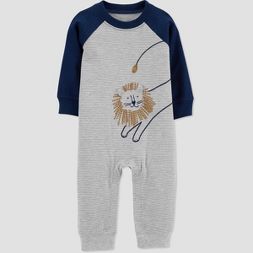 Photo 1 of 6 pack  - 18m - Baby Boys' Lion Romper - Just One You® made by carter's Gray


