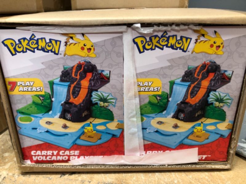 Photo 2 of BUNDLE OF 2 Pokemon - Playset (Pokemon Carry Case Volcano Playset)
