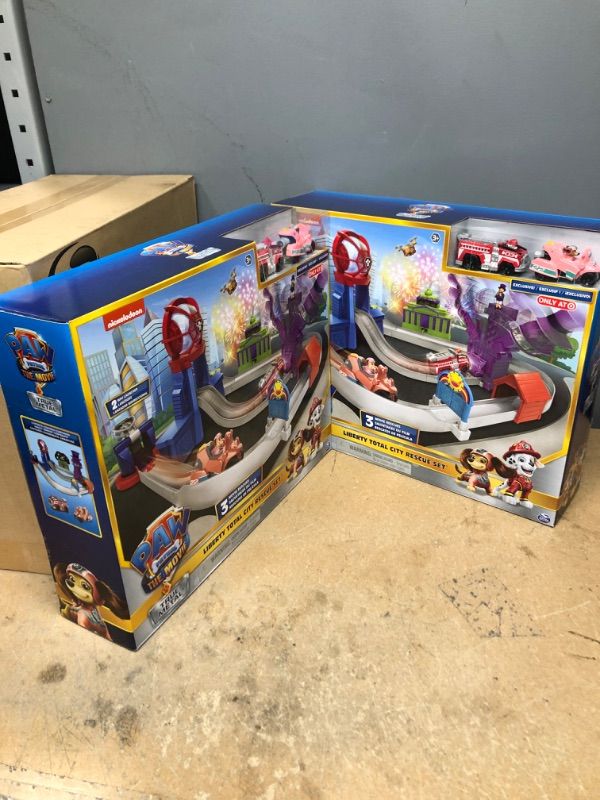 Photo 2 of SET OF 2, PAW Patrol: The Movie Liberty Total City Rescue Set