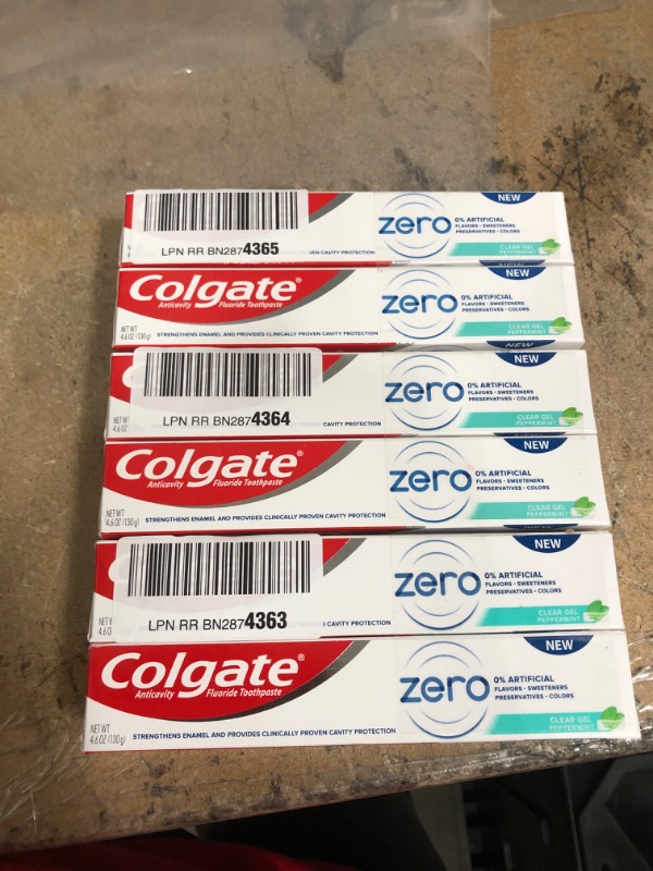 Photo 2 of *EXPIRED Jan 2022*
Colgate Zero Vegan Toothpaste, Natural Flavor with Fluoride, Peppermint Gel - 4.6 ounce (2 Pack) - 3 packs
