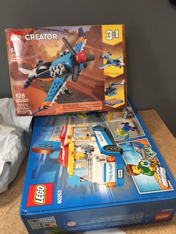 Photo 1 of 2ct LEGO City Ice-Cream Truck Cool Building Set 60253/ LEGO Creator 3in1 Propeller Plane 31099 Flying Toy Building Kit 