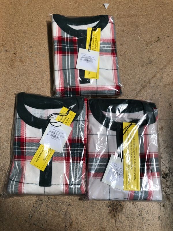 Photo 2 of Kids' Holiday Plaid 2pc Pajama Set - Hearth & Hand™ with Magnolia (SIZE 12) (3 PACK)
