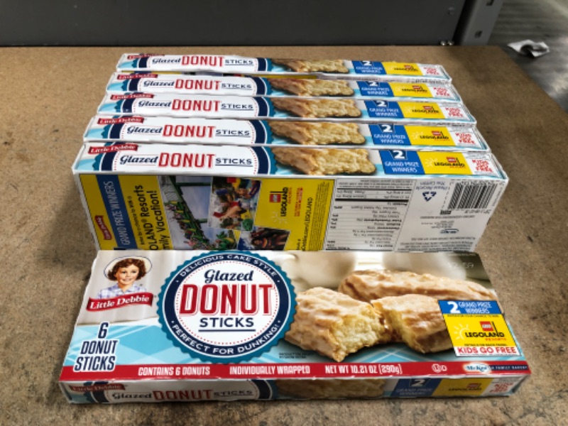 Photo 2 of **EXPIRES JUNE 2022** Little Debbie Snacks Donut Sticks, 6-Count Box (Pack of 6)
