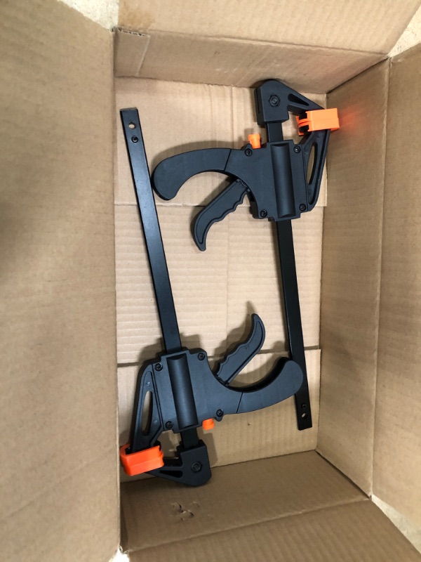Photo 1 of YINLONGDAO Quick Grip Clamps Multisize 2 Pack Bar Clamps for Woodwork One Handed Release F Clamp for Woodworking (8 inch 2PCS)