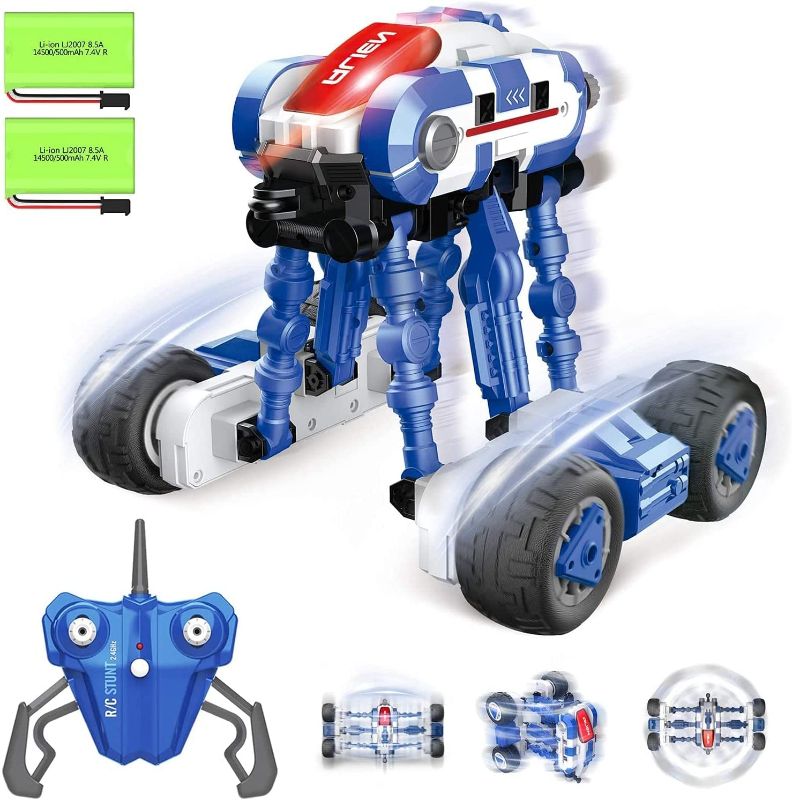 Photo 1 of Remote Control Car for Kids RC Stunt Car Crawler, 360°Spinning High Speed RC Truck, 4WD Vehicle Hobby Toys, 2.4G Controller Cars with 2 Rechargeable Batteries for Kids Christmas Birthday Gift?
