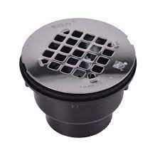 Photo 1 of 2 pari
Round Black ABS Shower Drain with 4-1/4 in. Round Snap-In Stainless Steel Drain Cover