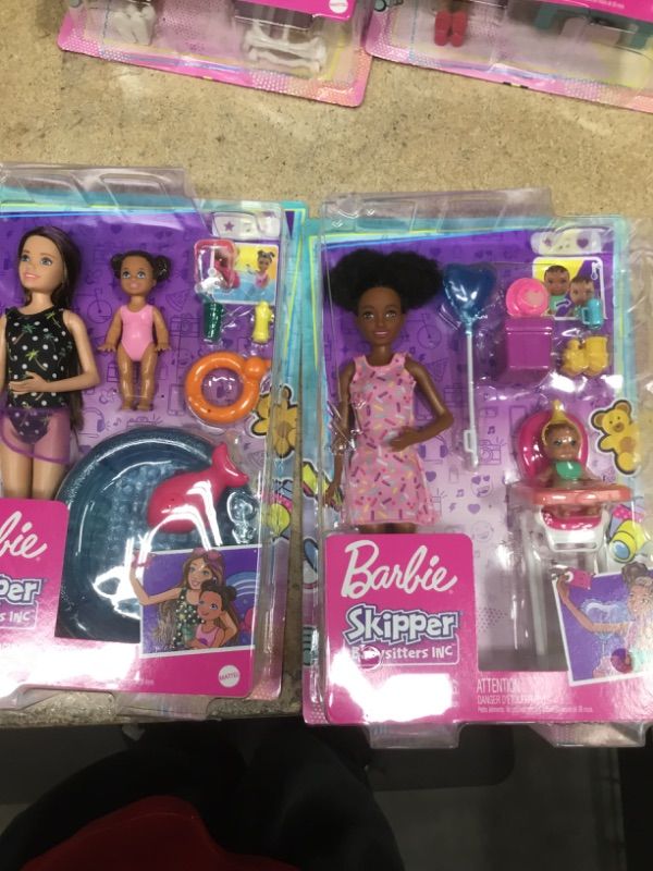 Photo 3 of BUNDLE OF 2 Barbie Skipper Babysitters Inc Dolls and Playset