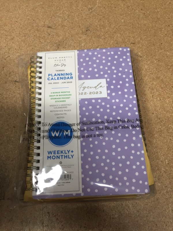 Photo 1 of 4 PACK*VARIETY COLOR*
2022-23 Academic Planner Weekly/Monthly Sugar 5"x8"