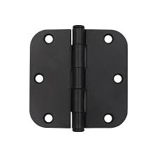 Photo 1 of 
Everbilt
3-1/2 in. x 5/8 in. Radius Matte Black Door Hinge Value Pack (24-Pack)