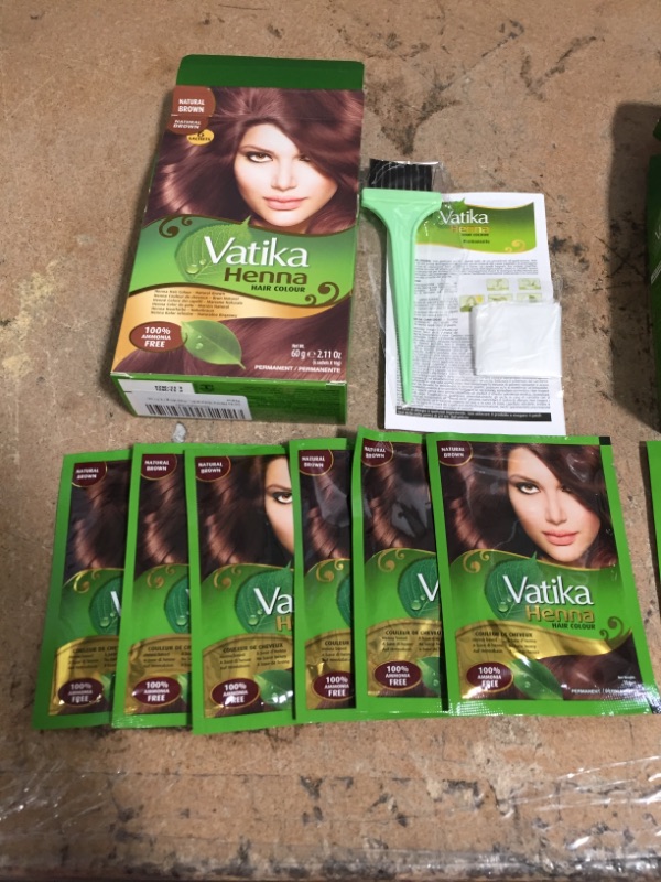 Photo 2 of *EXPIRES Feb 2024*
Vatika Henna Hair Colour- Natural Brown 60gms (2 pack)
