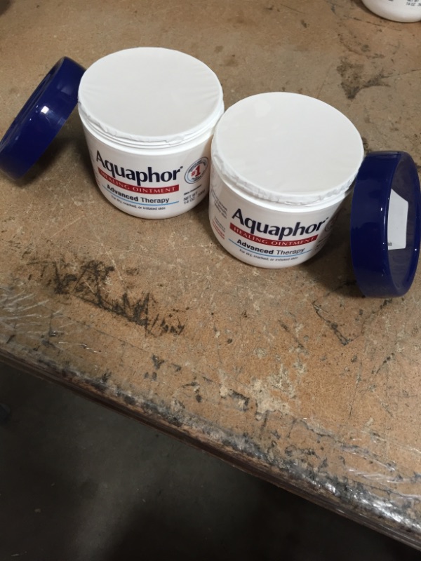 Photo 2 of *EXPIRES July 2023*
Aquaphor Healing Ointment Advanced Therapy, 14-Ounce Jars (Pack of 2)