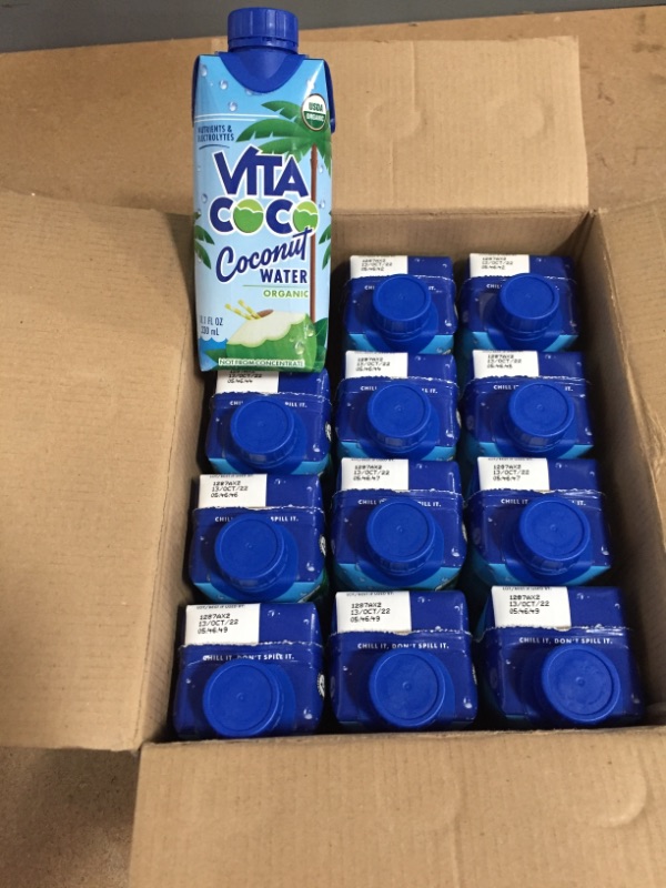 Photo 1 of *EXPIRES Oct 2022, NON REFUNDABLE*
Vita Coco Coconut Water, Pure Organic | Refreshing Coconut Taste | Natural Electrolytes | Vital Nutrients | 11.1 Oz (Pack Of 12)
