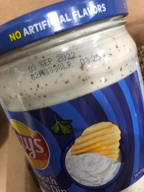 Photo 4 of *EXPIRES Aug and Sept 2022, NON REFUNDABLE*
Lay's Dip Variety Pack, French Onion & Smooth Ranch, 15 Oz Jars, 4 Count
