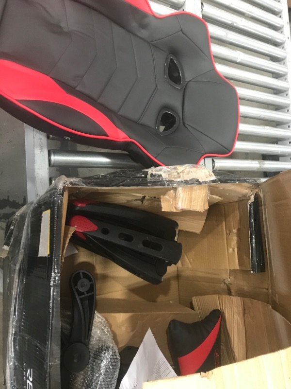 Photo 1 of Respawn 110 Racing-Style Bonded Leather Gaming Chair, Red/Black