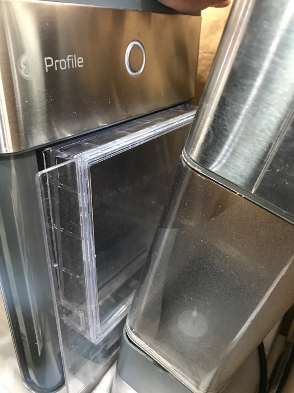 Photo 4 of ***PARTS ONLY*** GE Profile Opal | Countertop Nugget Ice Maker with Side Tank | Portable Ice Machine Makes up to 24 lbs. of Ice Per Day | Stainless Steel Finish
