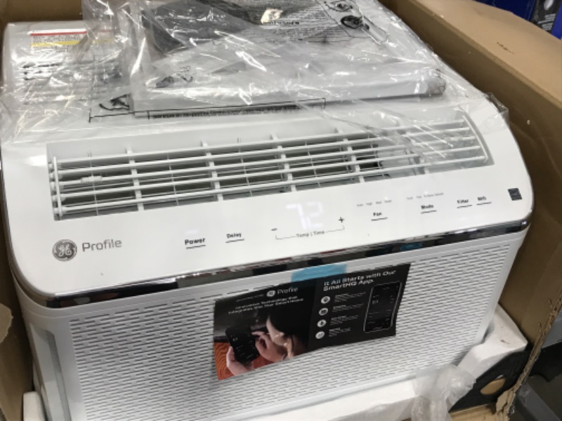 Photo 3 of ***PARTS ONLY*** GE PHC08LY 22' Room Air Conditioner with 8000 Cooling BTU Energy Star Certified Delay Timer Digital Time Temperature Display EZ Mount in White