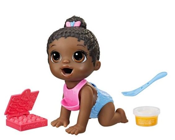 Photo 1 of 2 OF- Baby Alive Lil Snacks Black Hair

