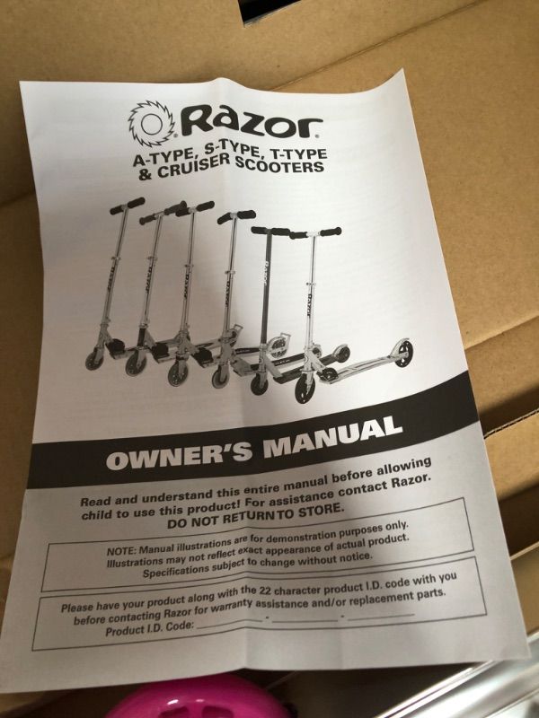 Photo 5 of 3 OF- Razor A Kick Scooter
