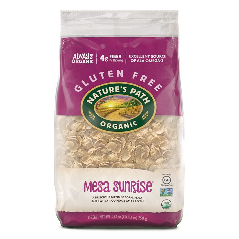 Photo 1 of **NO REFUNDS- EXPIRED 04/ 2022*- 
Nature's Path Organic Gluten Free Mesa Sunrise Flakes Cereal. Earth Friendly Package, Non-GMO, Heart Healthy, High Fiber, 4g Plant Based Protein,26.4 Oz(Pack of 6)
