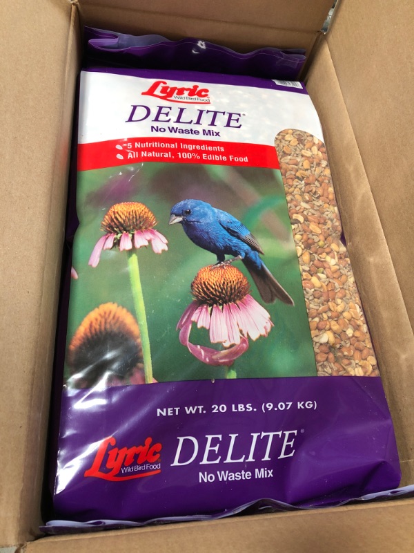 Photo 2 of *EXPIRED 03/02/2022** SOLD AS IS/ NO REFUNDS**-
 Lyric 2647462 Delite High Protein No Waste Wild Bird Mix, 20 lb
