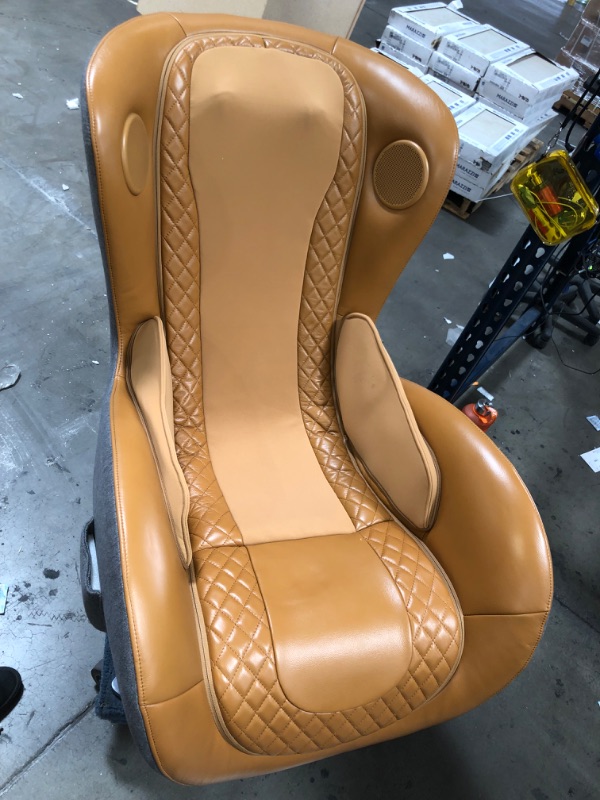 Photo 34 of NOUHAUS Heated Classic Massage Chair Full Body and Spot Massaging Recliner with Ottoman, Bluetooth Speaker, In-Chair Charger. Portable Shiatsu Body Massager Chair (Caramel, Leather)
